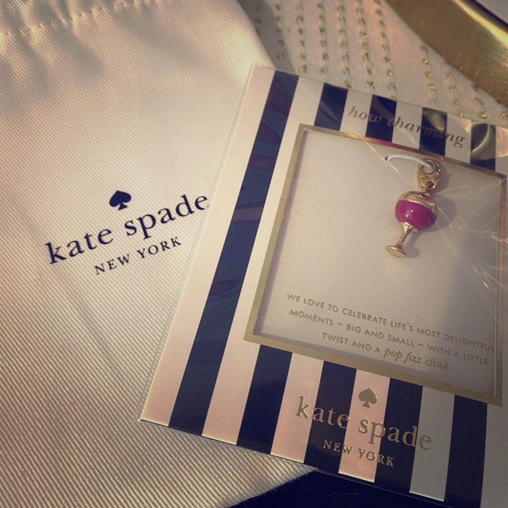 Kate Spade Brand New Wine Charm